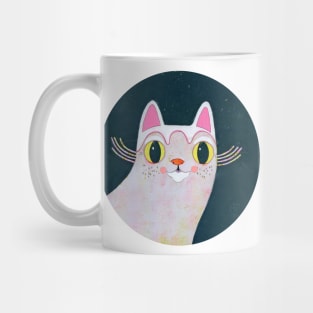 White Cat Mug